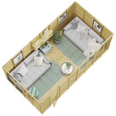 BillyOh Switch Apex Tongue and Groove Summerhouse - 16x8 - 11mm Thickness - 5