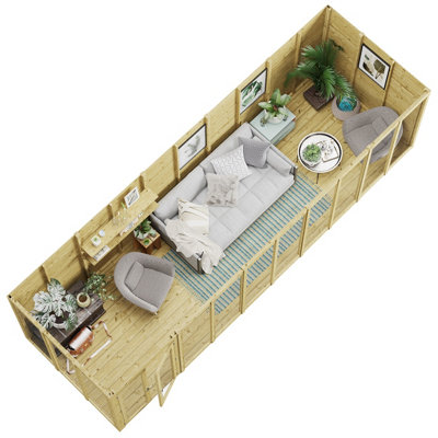 BillyOh Switch Apex Tongue and Groove Summerhouse - 20x6 - 11mm Thickness - 5
