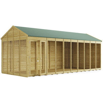 BillyOh Switch Apex Tongue and Groove Summerhouse - 20x8 - 11mm Thickness - 3