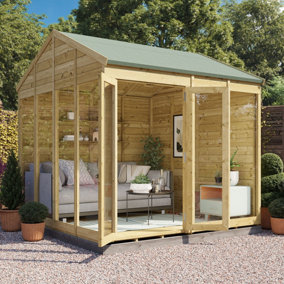 BillyOh Switch Apex Tongue and Groove Summerhouse - 8x8 - 11mm Thickness