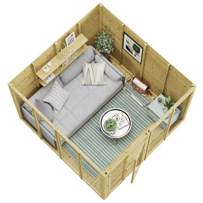 BillyOh Switch Apex Tongue and Groove Summerhouse - 8x8 - 11mm Thickness - 5