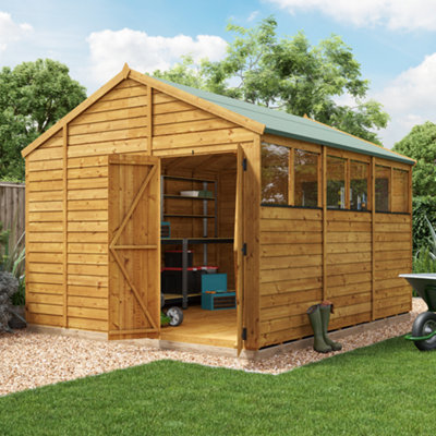 BillyOh Switch Overlap Apex Shed - 12x10 Windowed