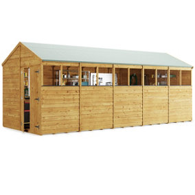 BillyOh Switch Overlap Apex Shed - 20x8 Windowed