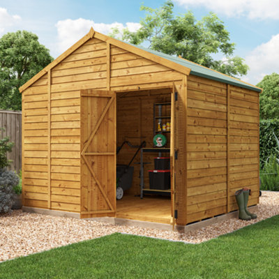 BillyOh Switch Overlap Apex Shed - 8x10 Windowless