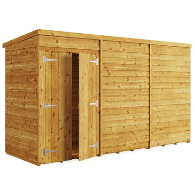 BillyOh Switch Overlap Pent Shed - 12x4 Windowless - 4