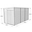 BillyOh Switch Overlap Pent Shed - 12x6 Windowless