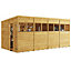 BillyOh Switch Overlap Pent Shed - 16x8 Windowed