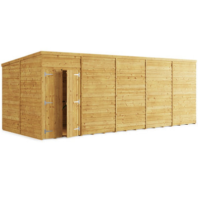 BillyOh Switch Overlap Pent Shed - 20x8 Windowless