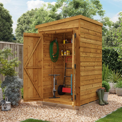 BillyOh Switch Overlap Pent Shed - 4x4 Windowless