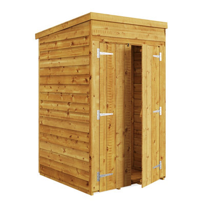 BillyOh Switch Overlap Pent Shed - 4x4 Windowless - 4