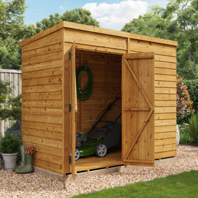 BillyOh Switch Overlap Pent Shed - 8x4 Windowless