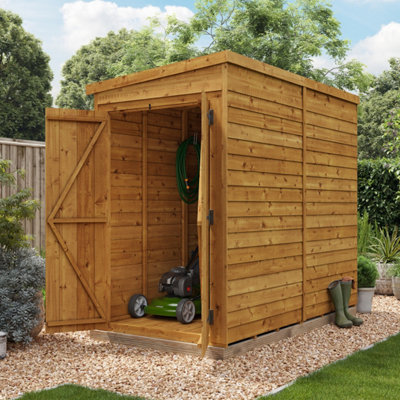 BillyOh Switch Overlap Pent Shed - 8x4 Windowless