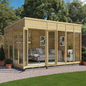 BillyOh Switch Pent Tongue and Groove Summerhouse - 12x8 - 11mm Thickness
