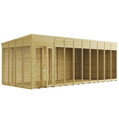 BillyOh Switch Pent Tongue and Groove Summerhouse - 20x8 - 11mm Thickness - 3