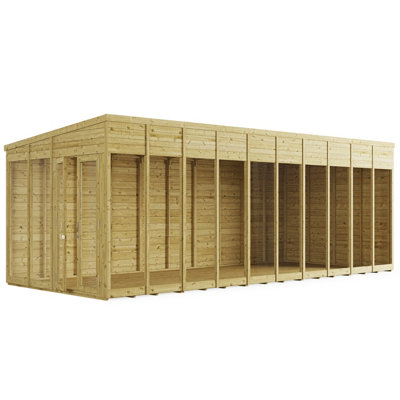 BillyOh Switch Pent Tongue and Groove Summerhouse - 20x8 - 11mm Thickness - 4