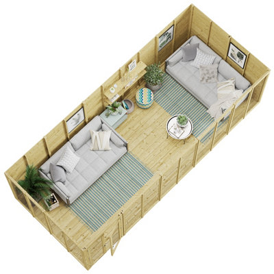 BillyOh Switch Pent Tongue and Groove Summerhouse - 20x8 - 11mm Thickness - 5