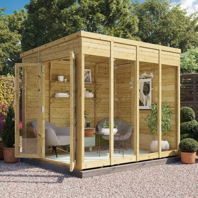 BillyOh Switch Pent Tongue and Groove Summerhouse - 8x6 - 11mm Thickness