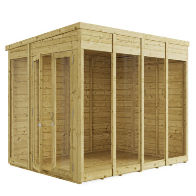 BillyOh Switch Pent Tongue and Groove Summerhouse - 8x6 - 11mm Thickness - 4