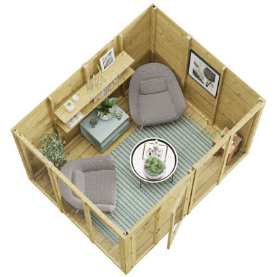 BillyOh Switch Pent Tongue and Groove Summerhouse - 8x6 - 11mm Thickness - 5