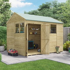 BillyOh Switch Tongue and Groove Apex Shed - 10x8 Windowed - 15mm Thickness