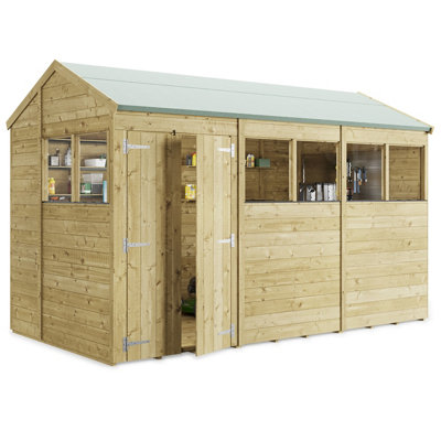 BillyOh Switch Tongue and Groove Apex Shed - 12x6 Windowed - 11mm Thickness