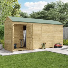 BillyOh Switch Tongue and Groove Apex Shed - 16x4 Windowless - 11mm Thickness