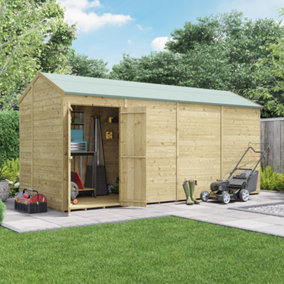 BillyOh Switch Tongue and Groove Apex Shed - 16x6 Windowless - 11mm Thickness