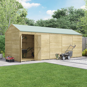 BillyOh Switch Tongue and Groove Apex Shed - 20x8 Windowless - 11mm Thickness