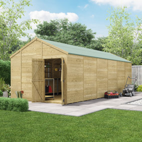 BillyOh Switch Tongue and Groove Apex Shed - 24x10 Windowless - 11mm Thickness
