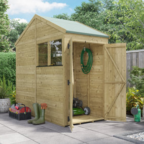 BillyOh Switch Tongue and Groove Apex Shed - 4x8 Windowed - 11mm Thickness