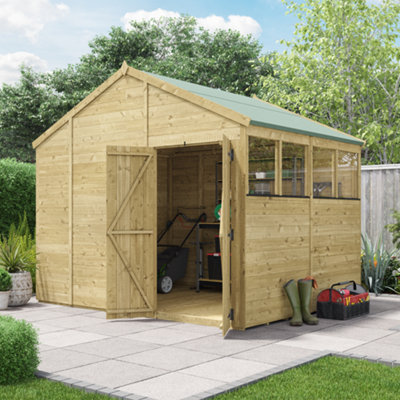 BillyOh Switch Tongue and Groove Apex Shed - 8x10 Windowed - 11mm Thickness