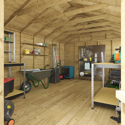 BillyOh Switch Tongue and Groove Apex Wooden Shed - 16x10 Windowed