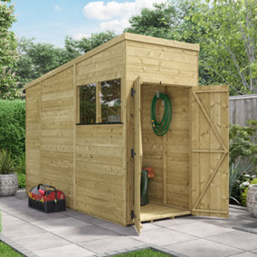 BillyOh Switch Tongue and Groove Pent Shed - 4x10 Windowed - 15mm Thickness