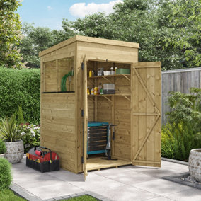 BillyOh Switch Tongue and Groove Pent Shed - 4x4 Windowed - 11mm Thickness