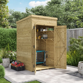 BillyOh Switch Tongue and Groove Pent Shed - 4x4 Windowless - 11mm Thickness