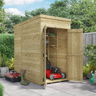 BillyOh Switch Tongue and Groove Pent Shed - 4x6 Windowless - 11mm Thickness