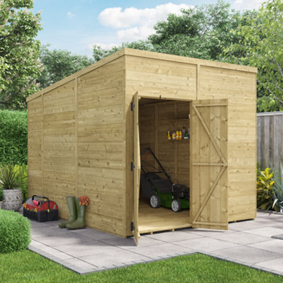 BillyOh Switch Tongue and Groove Pent Shed - 8x10 Windowless - 11mm Thickness