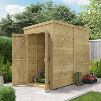 BillyOh Switch Tongue and Groove Pent Shed - 8x4 Windowless - 11mm Thickness