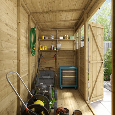 BillyOh Switch Tongue and Groove Pent Shed - 8x4 Windowless - 11mm Thickness