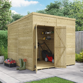 BillyOh Switch Tongue and Groove Pent Shed - 8x8 Windowless - 11mm Thickness
