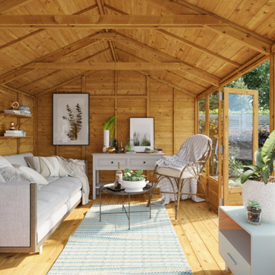 BillyOh Tessa Tongue and Groove Reverse Apex Summerhouse - 12x10 - 3