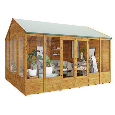 BillyOh Tessa Tongue and Groove Reverse Apex Summerhouse - 12x10 - 4
