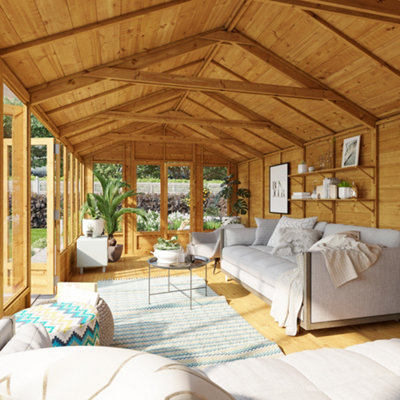 BillyOh Tessa Tongue and Groove Reverse Apex Summerhouse - Pressure Treated - 20x10 - 3
