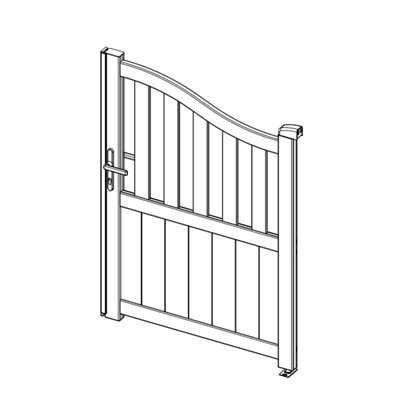 BillyOh Tor Aluminium Garden Side Gate - 100 x 140 - 5