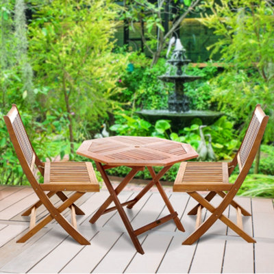 BillyOh Windsor 1m Octagonal Garden Dining Set 2 4 Seater 2 x
