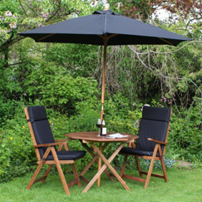 BillyOh Windsor 1m Octagonal Garden Dining Set (2-4 Seater) - 2 x Recliner Chair & Table