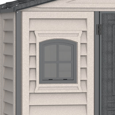 BillyOh WoodBridge II Plus Apex Plastic Shed with Foundation Kit - 10x8ft - 3