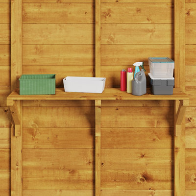 B and q wooden shelving deals unit