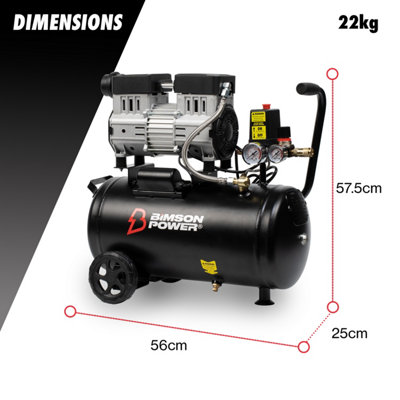 Bimson Power Air Compressor 24 Litre Tank