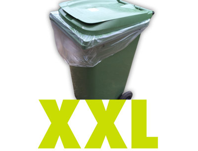 Bin Bags Clear Heavy Duty Wheelie Liners Refuse Sacks UK Made Strong Large 10 bags